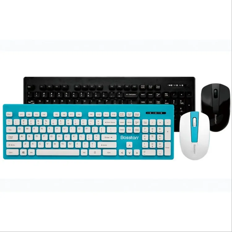 

Bosston BOSSTON WS300 Color Wireless Mouse Set Business Chocolate Mouse And Keyboard USB Set Promotion