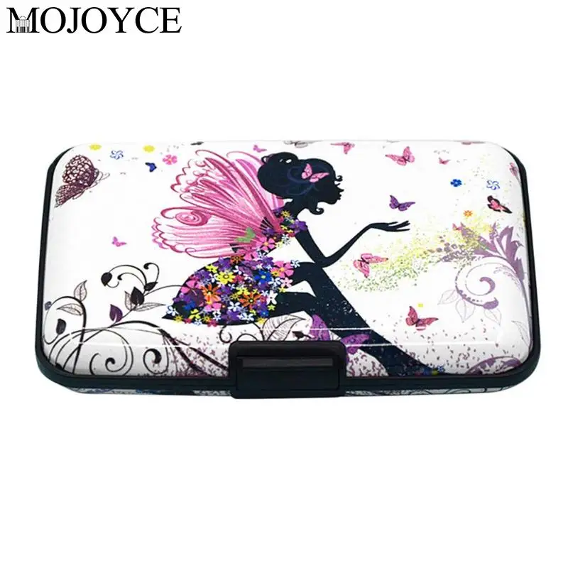 

Fashion Credit Card Wallet Women Color Print RFID Scanning Protect Student Card Box Credit Card Wallet Holder carteira