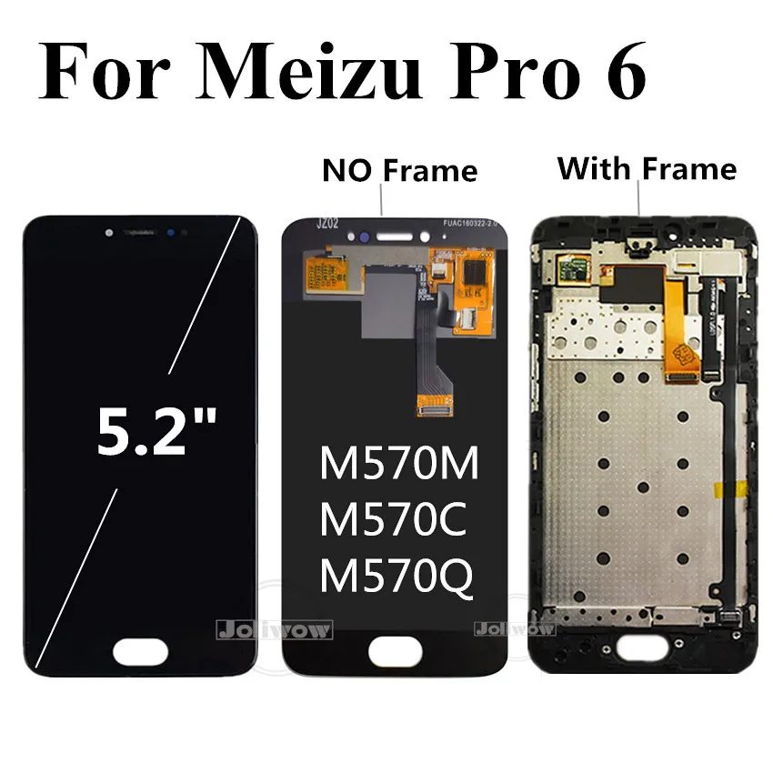 

For Meizu Pro 6 LCD Display Touch Screen Digitizer Assembly Replacement For Meizu Pro6 LCD With Frame M570M M570C M570Q M570H