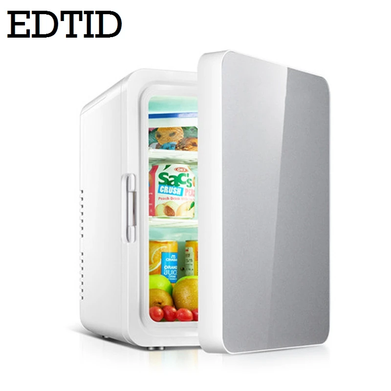 12V/220V 10L Car Refrigerators Ultras Quiet Low Noise Car Mini Refrigerators Freezer Cooling Heating Box Fridge Home Outdoor