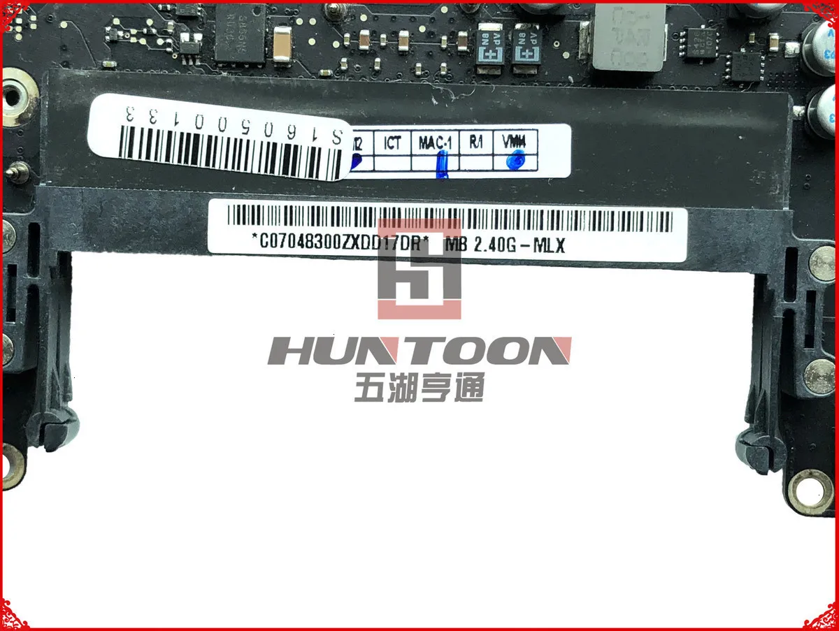 Высокое качество 820-2877-B для Apple Macbook материнская плата 1" ноутбук A1342 материнская плата 2,4 ГГц" Core 2 Duo "P8600 661-5640 EMC 2395