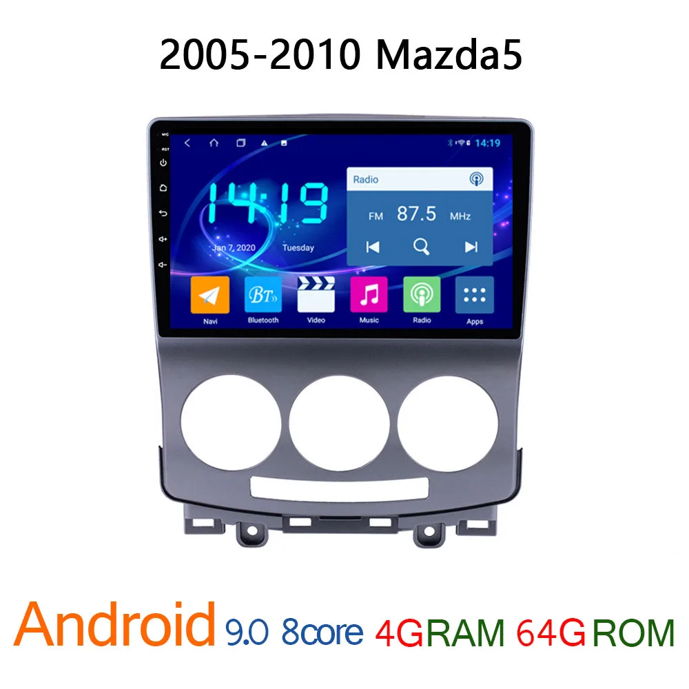 Автомобильный мультимедийный плеер для Mazda5 2005 2010 4G + 64G android Mazda 5 радио coche аудио
