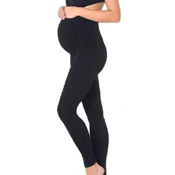 

Pregnant Women Gift Maternity Legging Abdomen Support Casual Sports Full Length Solid Home Basic Yoga Pants High Waist Seamless