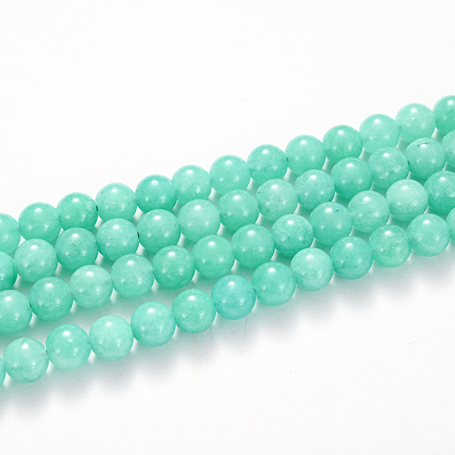 Stone Beads Green Agates Tiger Eye Aventurine Jades Amazonite Bead for Jewelry Making DIY Bracelet Necklace Accessories