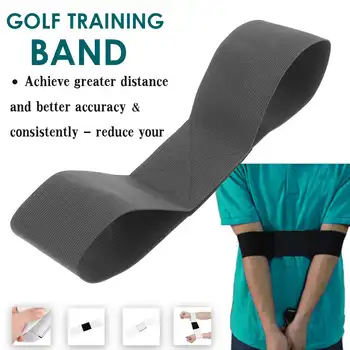 

Golf Swing Trainer Practice Guide Gesture Alignment Golf Training Aid Correct Swing Trainer Elastic Arm Band Belt Beginner