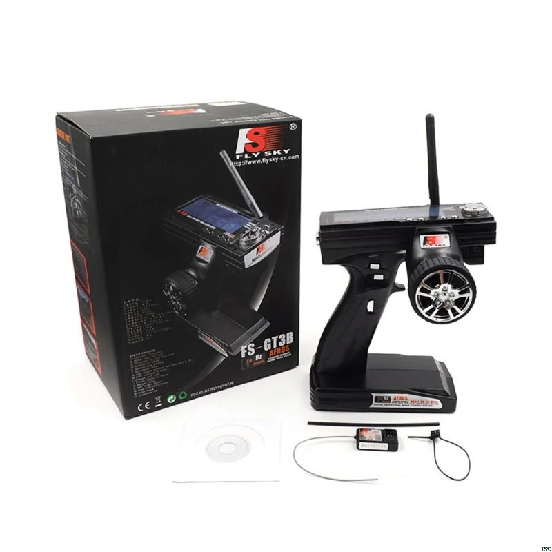

Flysky FS-GT3B 2.4G 3CH Gun RC System Transmitter with FS-GR3E Receiver For RC Car Boat