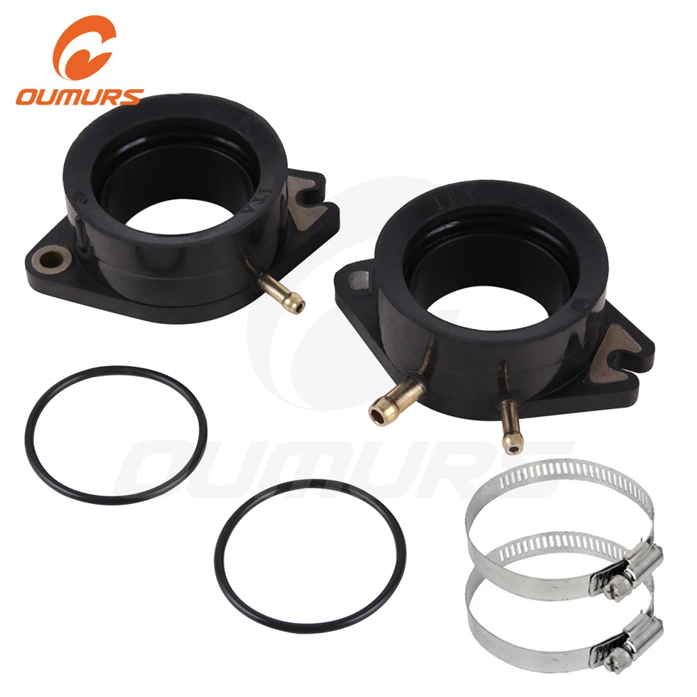 

OUMURS Motorcycle Carburetor Intake Manifold Carb Boot With Clamp O-ring For Yamaha Virago XV700 750 920 1100 1981-1983
