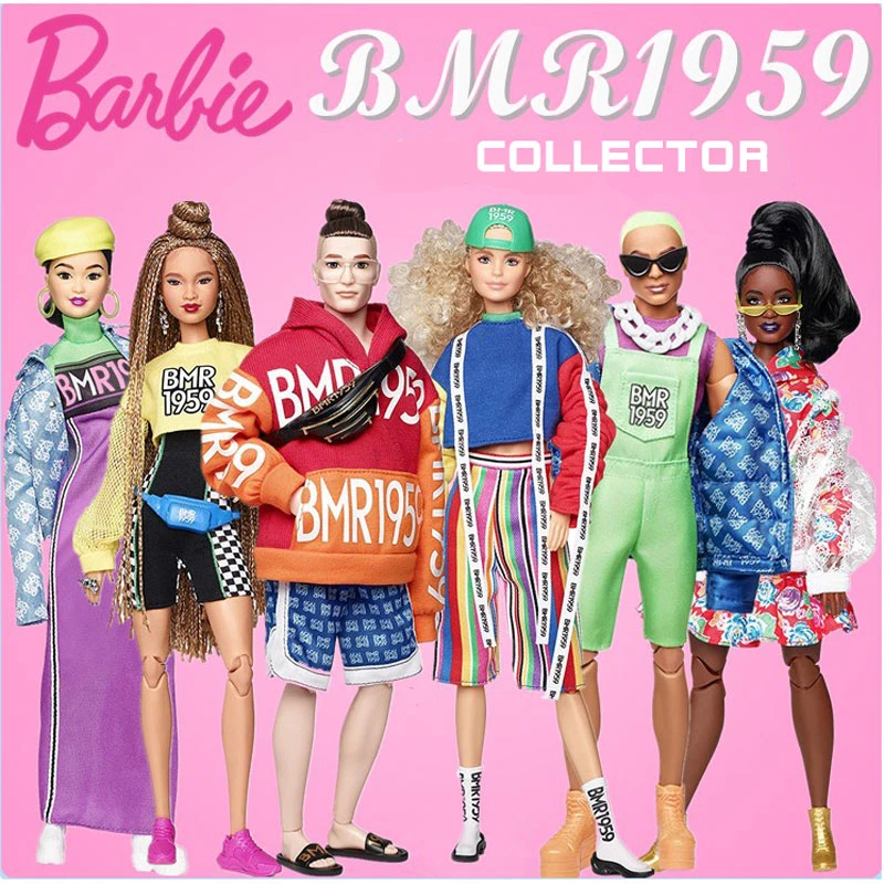 Genuine barbie Fashionista street photo for changing girls' gifts BMR1959  For 60 th anniversary of Barbara barbie Millie Roberts|Dolls| - AliExpress