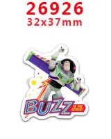 PR-26926 Принадлежности для рукоделия с изображением героев мультфильмов плоские с обратной стороны плоские смолы 30 штук. PR-26663-31179 - Цвет: PR-26926