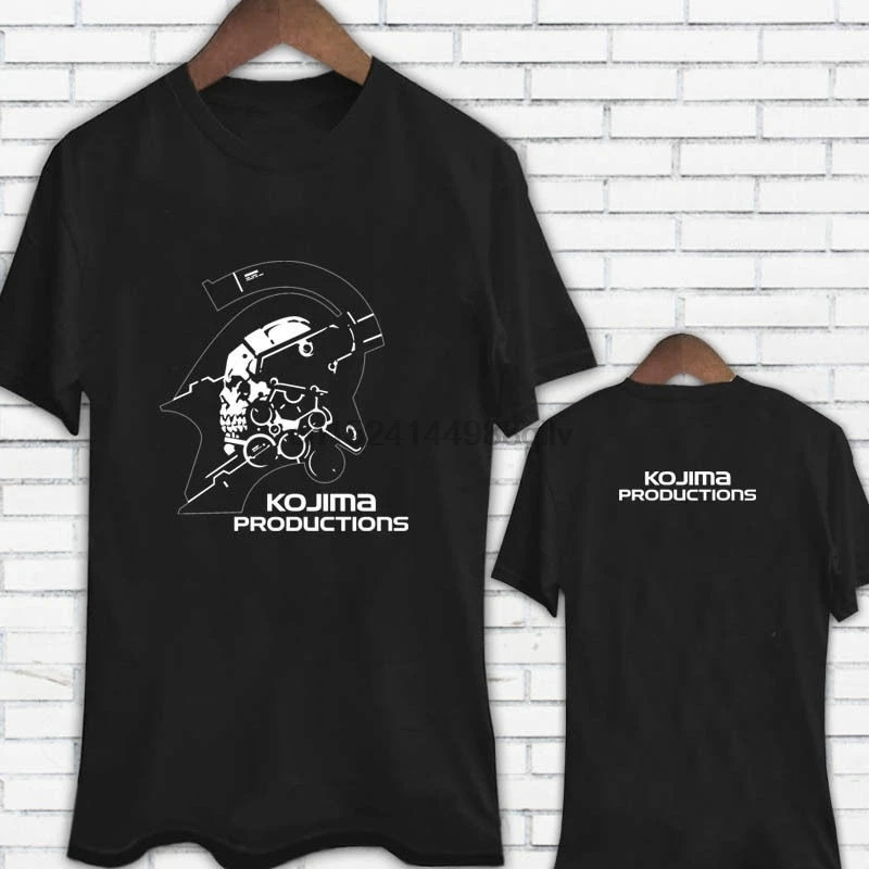 Mens New Metal Gear Hideo Kojima Productions Studio Japan Black Tee Shirt |