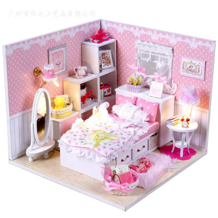 

Hoomeda-diy DIY Hut Crafts Creative Model Toy Assembled New Year to Send Valentine's Day Birthday Gift