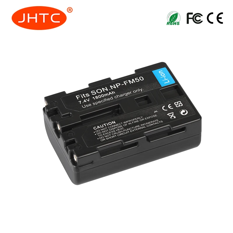 

NP-FM50 NP FM50 FM55H Batteries For Sony NP-FM51 NP-FM30 NP-FM55H DCR-PC101 A100 Series DSLR-A100 1800mAh Battery