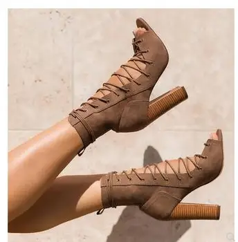 

Ankle Booties Women Stylish Fall Shoes Former Zipper Chunky Medium Heels Feminine Autumn Shoes Burgundy Square Toe Short Boots