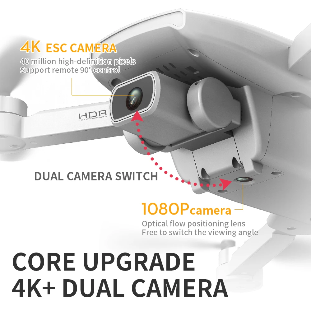 LSRC мини Дрон GPS L108 4K HD 5G WiFi бесщеточный двигатель FPV Летающий 25 минут дистанция RC 1