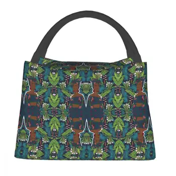 

NOISYDESIGNS New Portable Lunch Bag African Girls Printed Thermal Insulated Lunch Box Tote Cooler Handbag for Women Food Bags