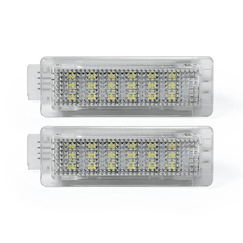 2Pcs LED Under Door Courtesy Interior Footwell Light Luggage Trunk Glove Box Lam