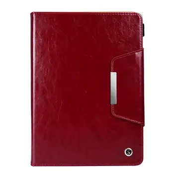

Case for Apple iPad Pro Air Mini 6th 7th 7.9 9.7 10.5 11inch 360 Rotating Pull-up Genuine Leather Cover Auto Sleep Wake RED