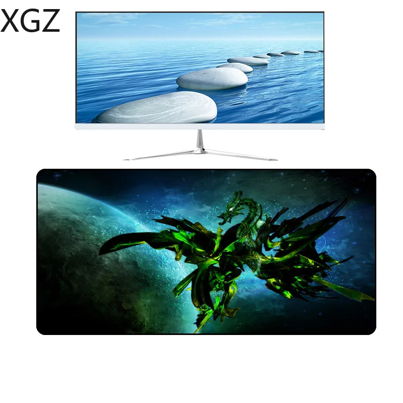 XGZ 90x40/60x30 Fantasy Planet Dinosaur коврик для мыши игровой плеер клавиатура коврик ПК компьютер планшет анимационная мышь