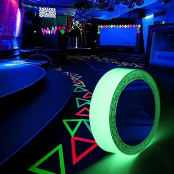 

Glow Tape Photoluminescent Sign DIY Luminous Tape Tape Yellowish Green Self-Adhesive PET Sticker Warning Safety 3.0M Stage Stair