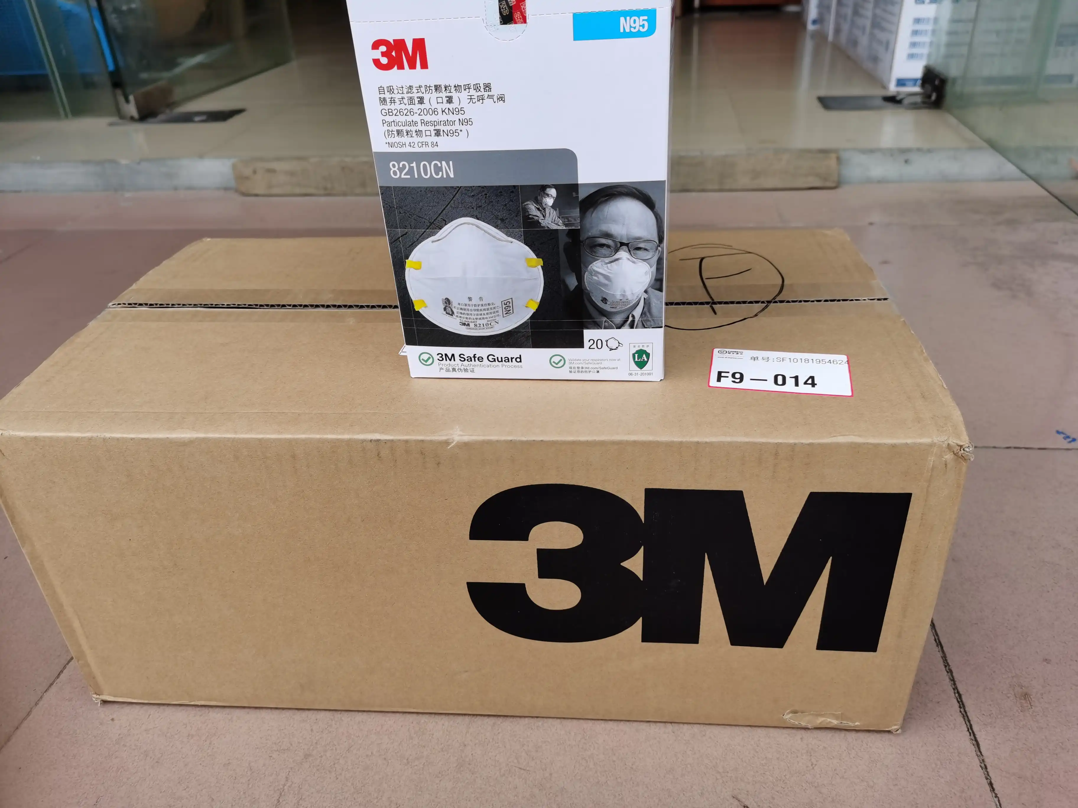 1pcs Carton 3m 8210 Safety Protective Mask Dust Masks Anti