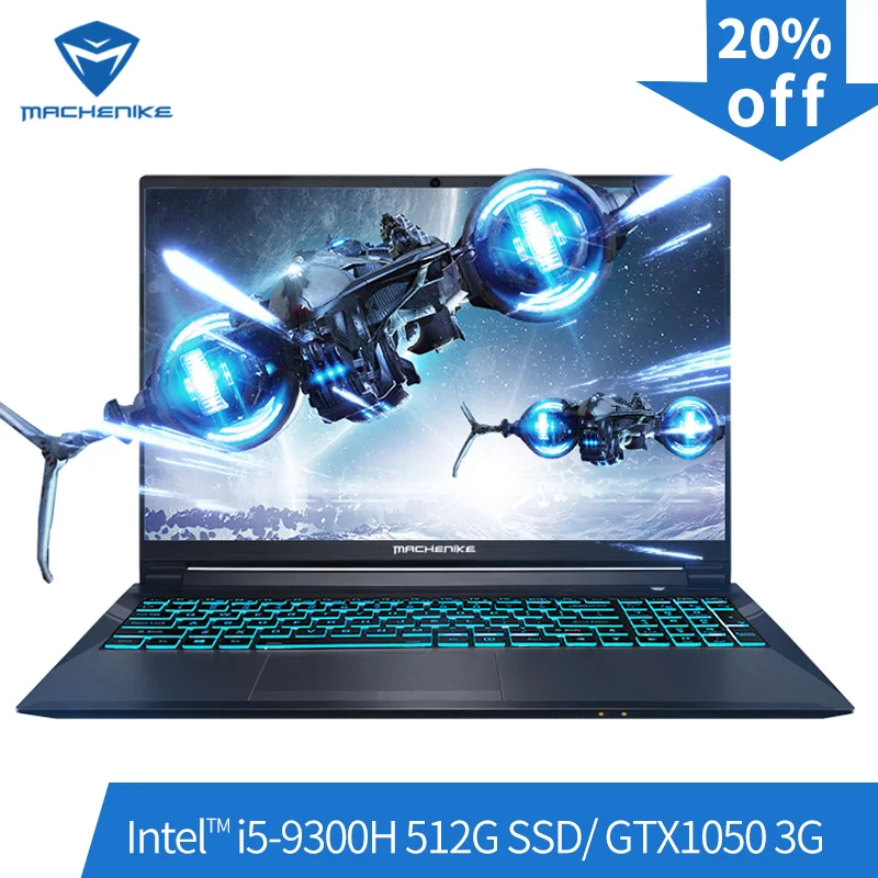 Machenike T58-VA GTX1050 Gaming Laptop (i5-9300H+GTX 1050/8GB RAM/512G
SSD/15.6'' ) игровой ноутбук gaming laptops notebook