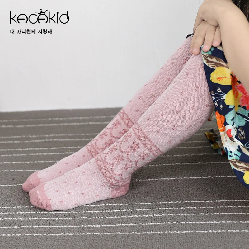 Kacakid/Новинка года; 2 цвета; хлопковые однотонные Нескользящие Детские колготки; колготки