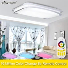 Современные потолочные светильники для спальни светодиодный пульт дистанционного управления или настенный выключатель Потолочные светильники для гостиной может быть использован для 15-25square метров 90 V-260 V плафон