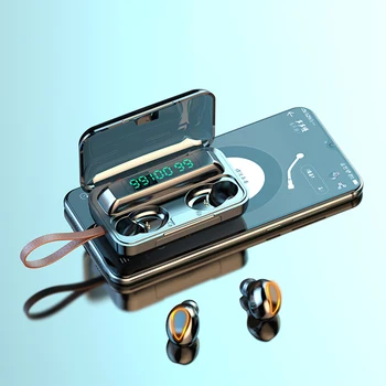 

Bluetooth 5 Wireless Headset TWS earphones IXP7 Waterproof Sport Gaming Earbuds LED battery display charging box for phone