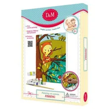 Роспись по холсту Рыбалка Docha&Mama, 18*24см