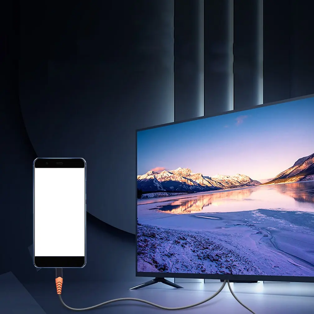 Для Iphone Hd кабель Lightning-кабель Hdmi, Hd для мобильного телефона Iphone к Hdmi с линейный экранированный кабель адаптер Airplay