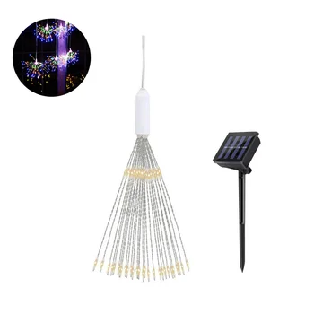 

LED Solar Fireworks Light Beautiful Holiday Decoration Flash String Light Outdoor Waterproof for Garden Patio Christmas 1pcs