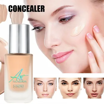 

Cream Concealer Liquid Foundation Moisturizing Long Lasting Makeup Cosmetic Waterproof Face Whitening Foundation