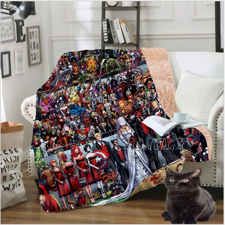 YOJULY мультипликационный сетевой стиль для детей и взрослых, 3D принт, одеяло, диване, пододеяльник, теплое постельное белье, модное офисное одеяло для короткого сна K03