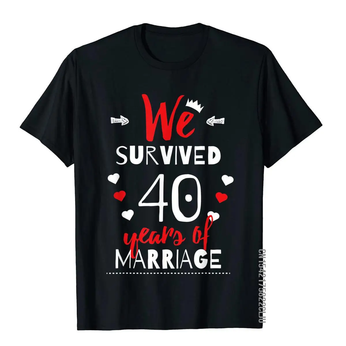 

Funny 40th Wedding Anniversary T-Shirt Gifts For Couples Man Fashionable Party T Shirt Cotton T Shirt Moto Biker