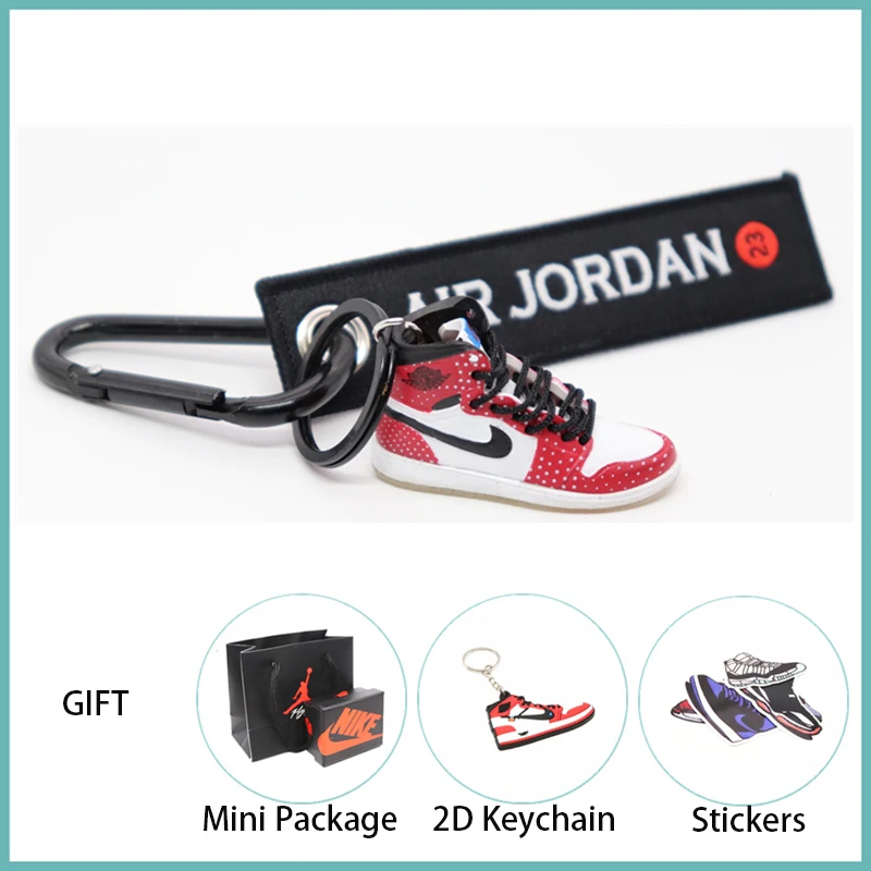 Новинка ручной работы 3D AJ Key ChaiAir Mini Jordan кроссовки модель милый брелок для ключей Баскетбольная обувь Подарочный Брелок для ключей модные украшения - Цвет: 16