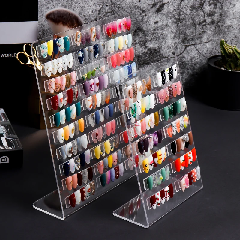 

False Nail Color Display Nail Art Gel Polish Color Card Nail Color Chart Practice Board Nail Art Display Stand Nail shops Tools