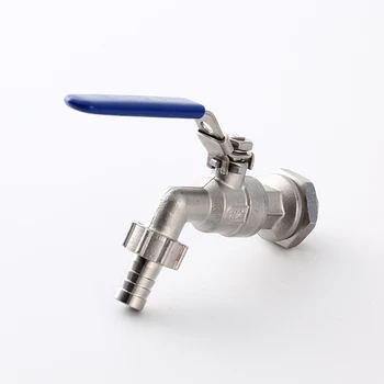 

Stainless Steel Ball Valve - 1/2 Inch Weldless Bulkhead Bibcock for Building Home Brew Kettle/Mash Tun