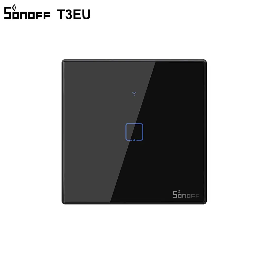Умный настенный выключатель Sonoff TX T2/T3 ЕС Wi Fi RF 433/ APP/сенсорное управление 1 /2 /3