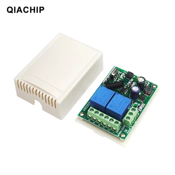 

QIACHIP 433Mhz AC 250V 110V 220V 2CH RF Relay Receiver Module Universal Wireless Remote Control Switch For 433Mhz Remote Control