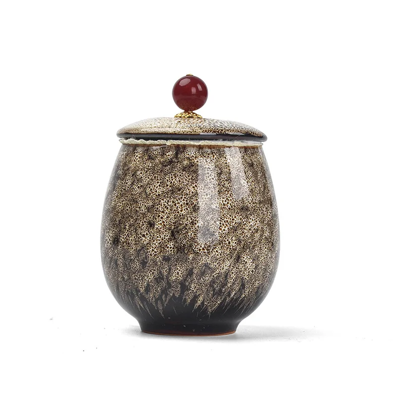 Cremation Urn-Funeral Urn for Pet-Made in Ceramics Hand-Painted- Display Burial at Home or in Niche at Columbarium