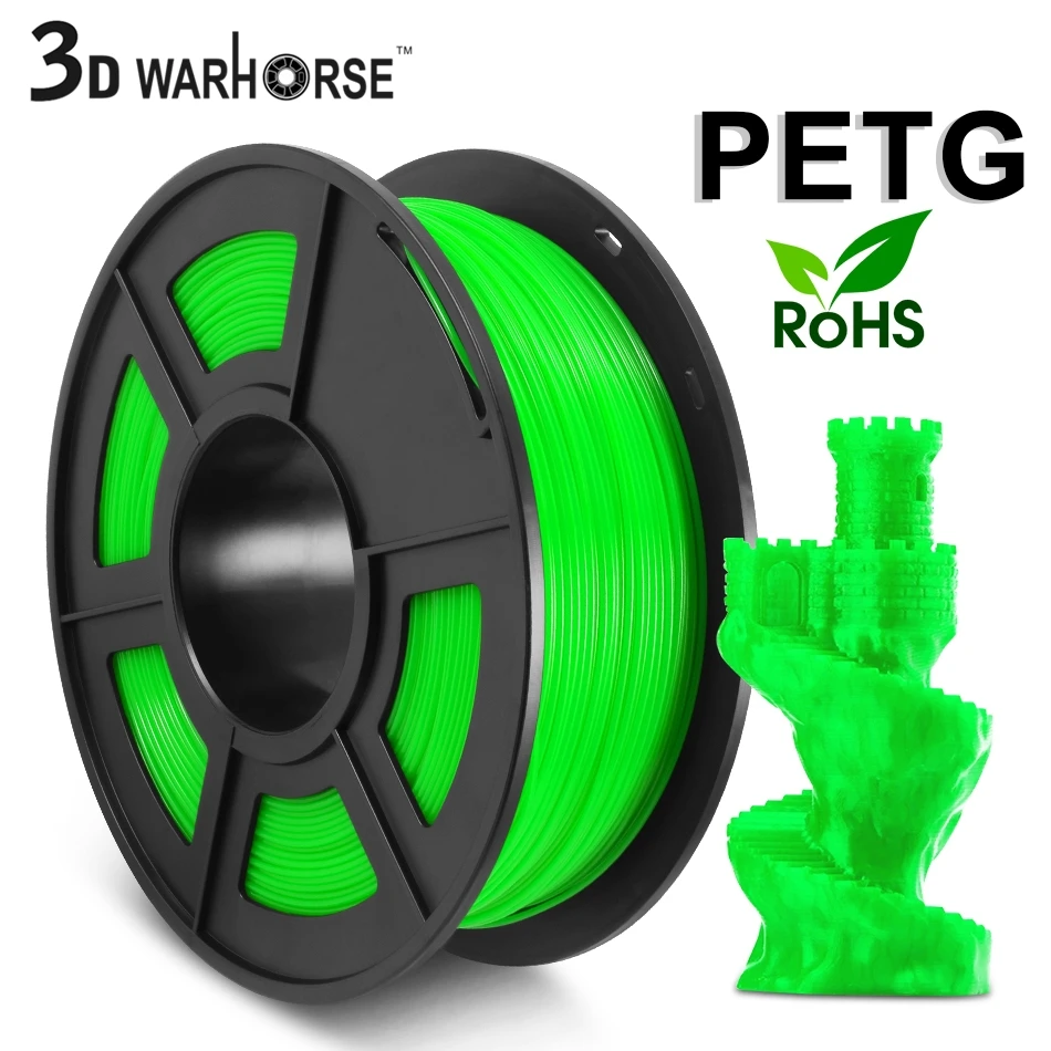 PETG 3D принтер нить 1 75 мм кг/2.2LB катушка ПЭТ материал 100% без пузырьков Заправка