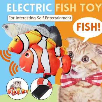 

Pet Soft Plush 3D Fish Shape Cat Toy Interactive Gifts Fish Catnip Toys Stuffed Pillow Doll Simulation Fish Pet Playing Toys