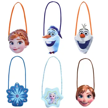 

Disney Frozen2 New Cartoon Bag Children's Small Shoulder Bag Shoulder Bags Girl's Favorite Gift Disney Figure Toys