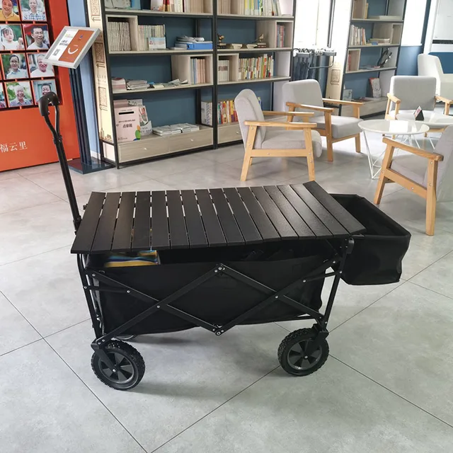 Kültéri Kemping Összecsukható Szállítási Kocsi Hordozható Nagy Kapacitású Bevásárló Otthoni Kerti Többfunkciós - Image 4