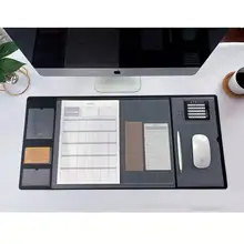 

New Multifunctional Oversized Pu Mouse Pad Student Writing Pad Business Desk Mat Laptop Cushion Desk Organizer with Calendar