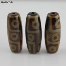 Винтаж ювелирные камни бусины из натурального тибетского дзи Бусы из камня Агата овальные геометрические 9-коричневый античный Агаты бусины для Для мужчин Для женщин