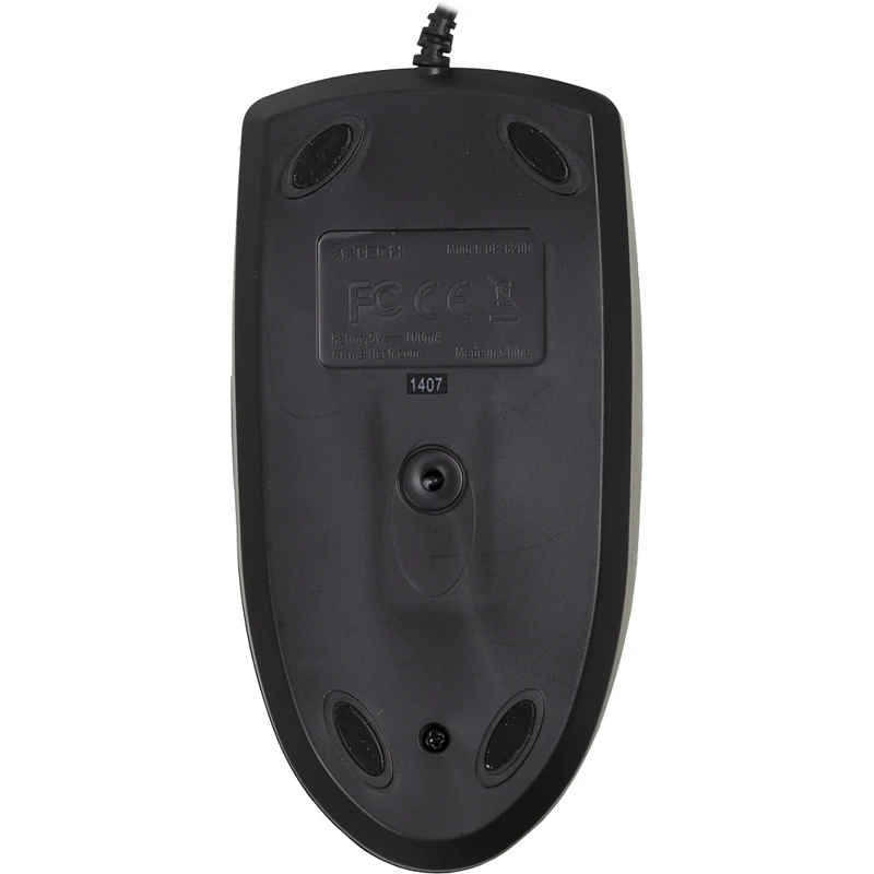Мышь A4 OP-620D, проводная, USB, черный