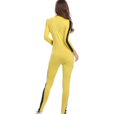 Сексуальный костюм Kill Bill Beatrix Kiddo для косплея, мотоциклетный костюм Lala, Женский костюм для танцев на шесте, популярная одежда на Хэллоуин, карнавал, гонки для девочек