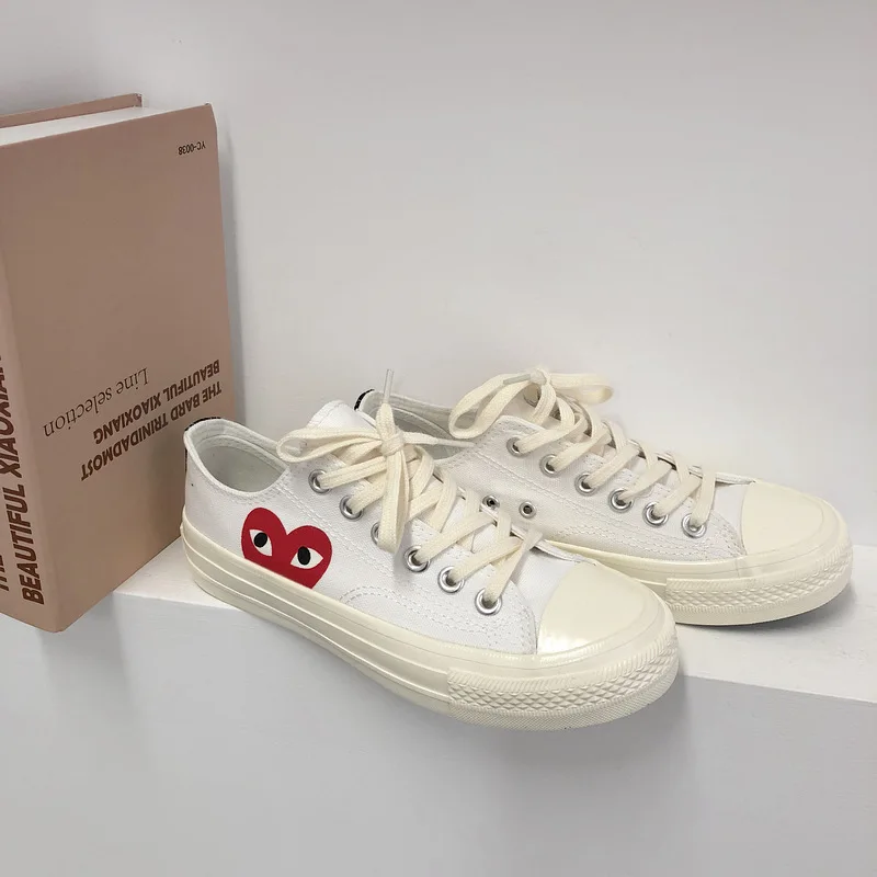 Мужская Спортивная обувь Цвет Черный CDG 1970s Крутая со звездами Высокий/Низкий