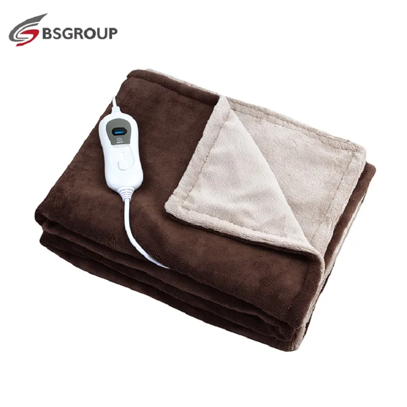 

220-240V 120W 160x120cm Microplush Winter Warmer heated Throw Electric Heating Thermal Blanket 220V Double Overblanket EU Plug
